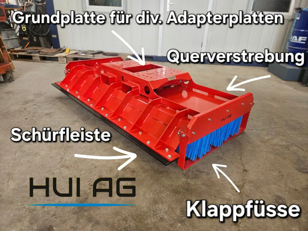 Schiebebesen / Kehrbesen für Stapler & Bau