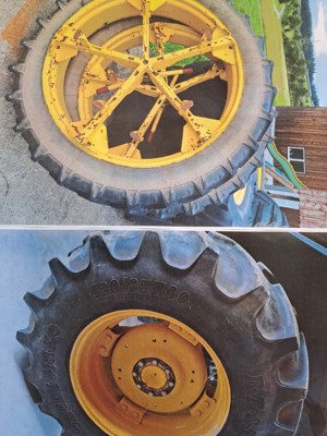 John Deere Räder mit Doppelräder
