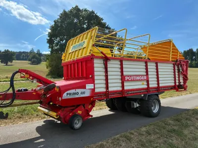 Ladewagen Pöttinger PRIMO 400 L mit Kurmann Achse 40 km/h hydraulische 1L Bremse