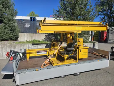 Heukran Schläpfer HTD montiert mit 20 Meter Schienen