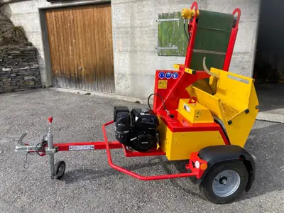 Wippkreissäge mit Benzinmotor & Förderband Fahrbar