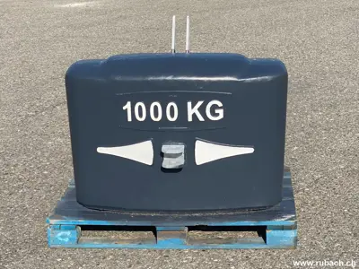 Frontgewicht 1000 Kg, Kat. 2, Beton, mit Rangierkupplung