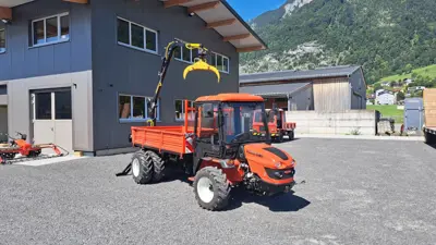 Transporter Goldoni Transcar RS40 mit Kipper+ Holzkran+ 3-Punktaufnahme hinten