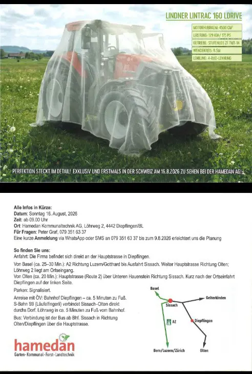 Lindner Lintrac 160 Probefahren