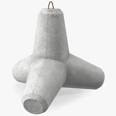 Tetrapoden Uferschutz Terrorsperre Schutzbauten