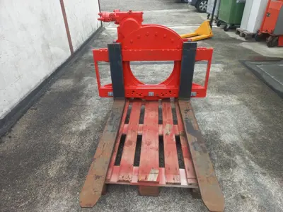 Stapler endlos - 360° Drehgerät Kistendrehgerät FEM3 / FEM 3  ( 3T - ca. 5T Hubkraft ) passend für Hubstapler Gabelstapler Dieselstapler Hoflader Teleskoplader usw.