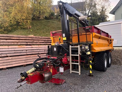 Muldenkipper Veenhuis JVK 10000 mit Kran & Funk