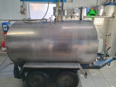 Milchtank mobil /Tank à lait mobile