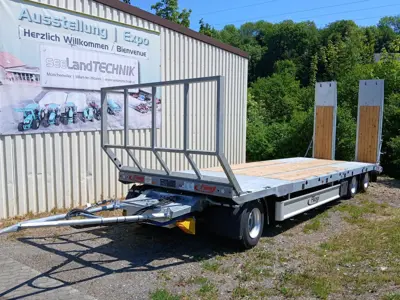 3 Achs Tieflader Anhänger Fliegl DTL 300 P