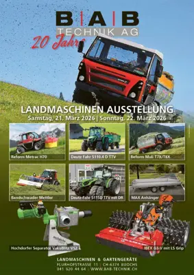 Jubiläumsausstellung BAB Technik AG