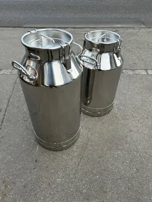 Milchkanne/Kanne aus Chromstahl, für Milch, Wasser, Saft, etc.