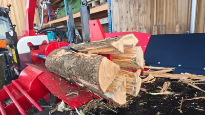 Waagrechtspaltmaschine GROWI "Die SCHNELLEN"