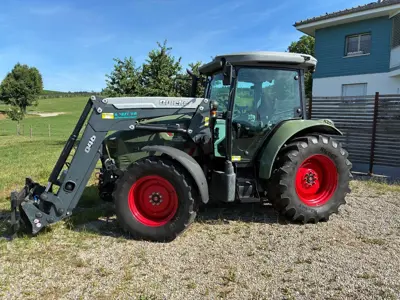Hürlimann XM K100 mit Alö Frontlader Q46
