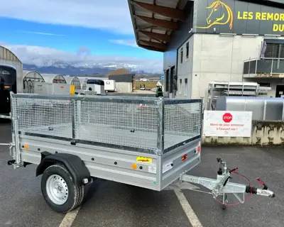 Remorque plateau grillagées - Böckmann TL-AL 2513/135 neuve