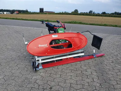 Motormäher  Rapid Monta mit Bandeingrasung Compact