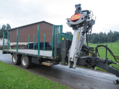 Pühringer Forstanhänger, Krananhänger 5825PT Kran