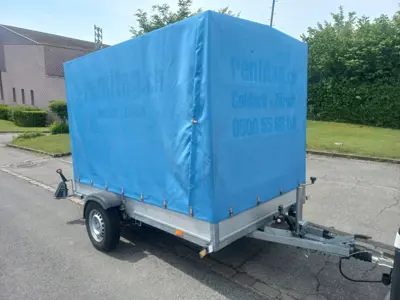 Daltec Cargo 13 Absenkanhänger Anhänger mit Blache