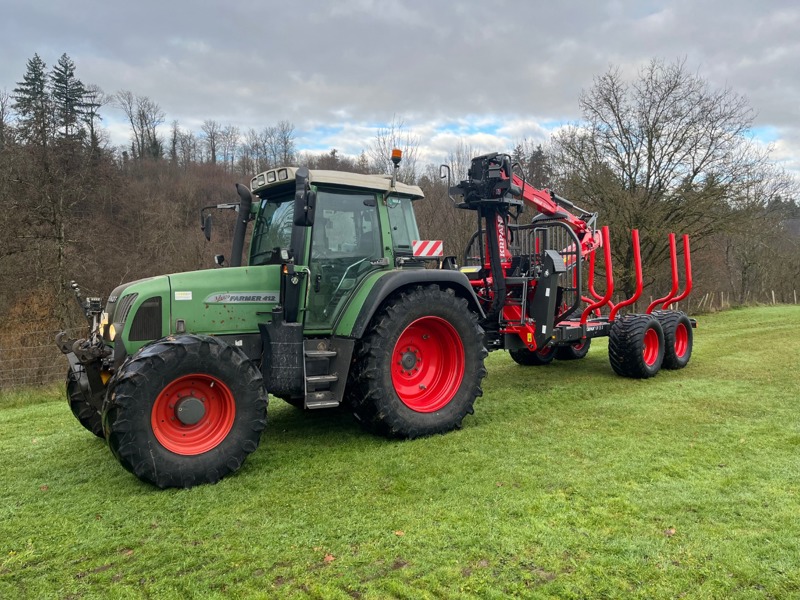 Krpan Rückewagen GP15D mit Kran GD8.6K