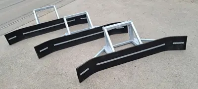 Gummischieber, Schneeschieber 2.9 m zu Manitou