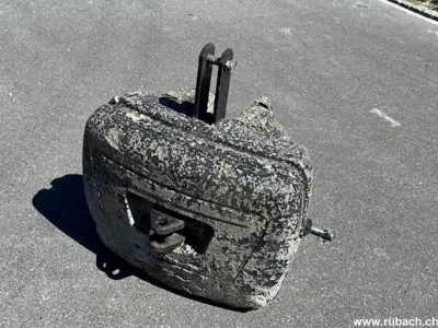 Frontgewicht 600 Kg, Kat. 2, Beton, mit Rangierkupplung