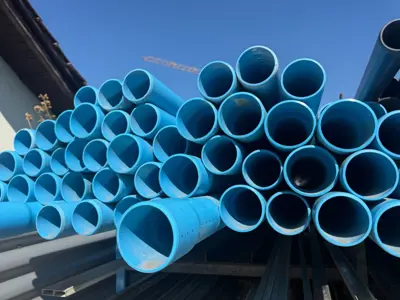 PVC-Rohr Ø 63mm, blau, 16 bar  (Lagerabverkauf)