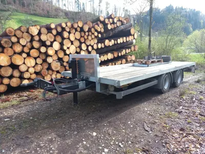 Tieflader/ Baumaschinen-/ Pritschenanhänger