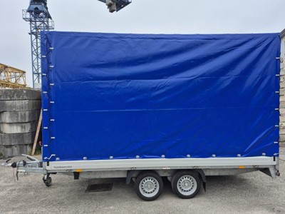 Anhänger Hochlader Humbaur HT 3500 / Blachenaufbau