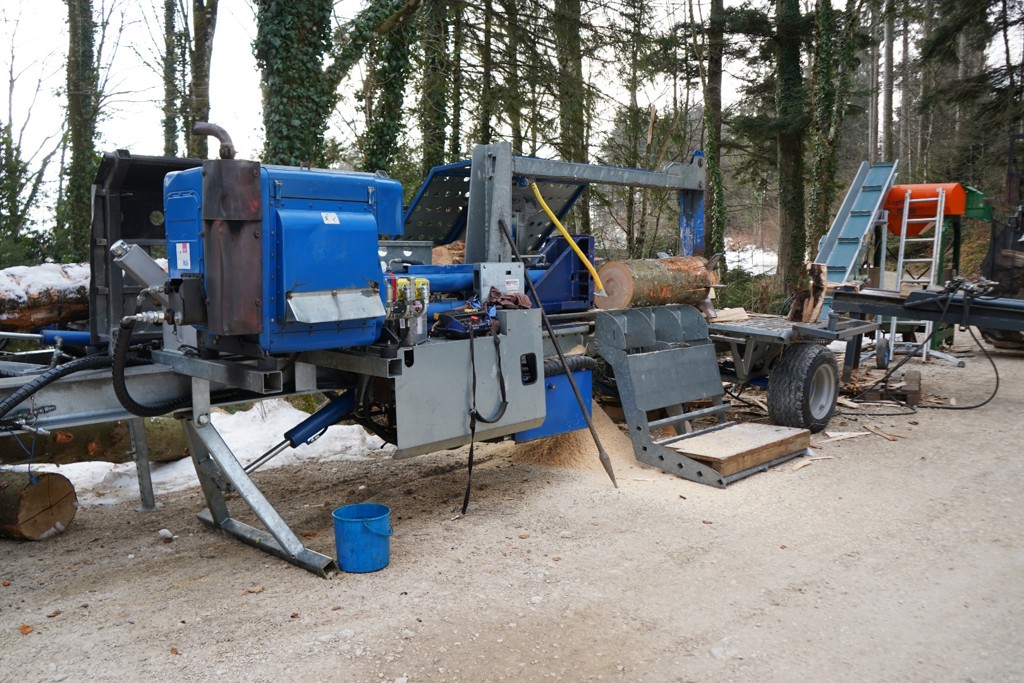 Spaltmaschine mit viel Zubehör