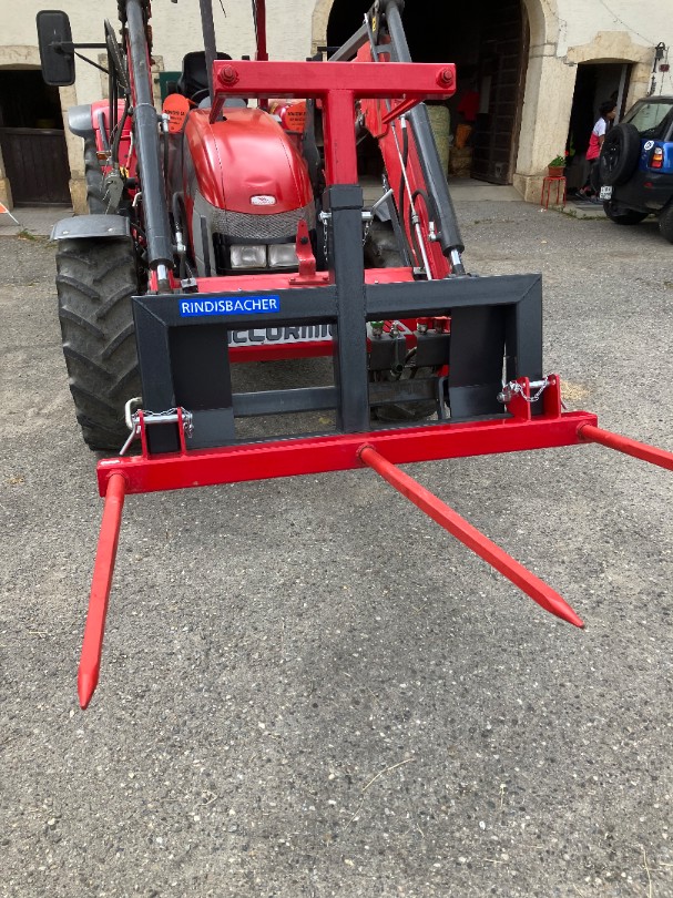 Ballenspitz an Euro-Norm, Modell Profi, mit 5 Spitzen, aufklappbar, Pic à balles, repliable pour tra