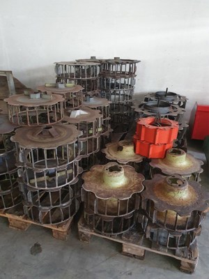 AEBI Doppel-Gitterrad mit Zusatzstollen