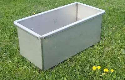 Tränketrog Chromstahl 1.5 Meter / 290 Liter
