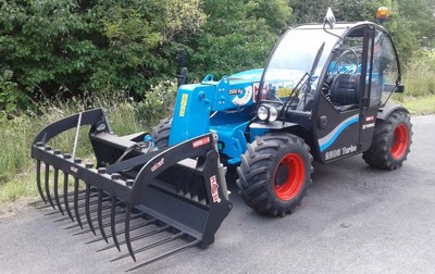 Krokozange Terex Mistzange Mist Greifer Greifzange Teleskoplader Frontlader Radlader