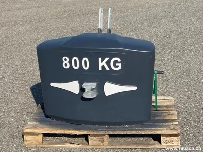 Frontgewicht 800 Kg, Kat. 2, Beton, mit Rangierkupplung