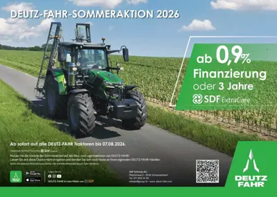 Deutz-Fahr Sommeraktion 2026