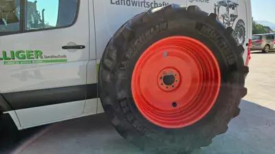 Fixspurräder mit Reifen Michelin 600/65 R38