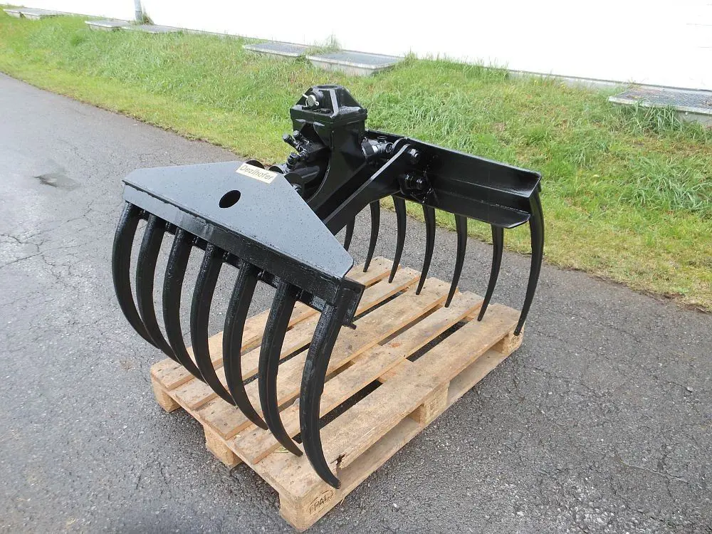 Negrisolo Mistzange Dunggabel, 6 Zinken, für Bagger Anbau