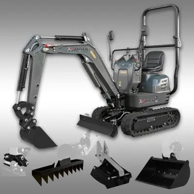 Minibagger Jansen MB-700, Verstellfahrwerk, SW